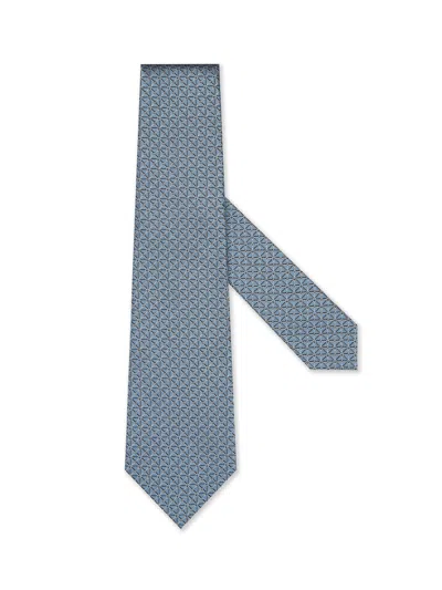 Zegna Light Blue Silk Tie In Bleu Clair