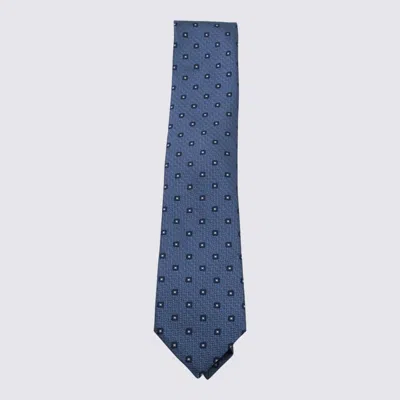 ZEGNA LIGHT BLUE SILK TIE