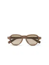 Zegna Pilot-frame Sunglasses In Light Brown