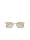 Zegna Light Gold Aluminium Sunglasses In Light Gold