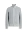 Zegna Oasi Cashmere Cardigan In Light Grey/grey Mélange