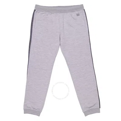 Zegna Light Grey Cotton-blend Joggers In Gray