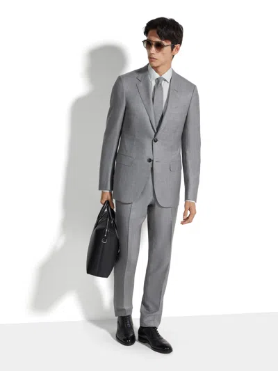 Zegna Light Grey Oasi Cashmere Suit
