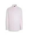 Zegna Centoventimila Button Front Shirt In Light Pink