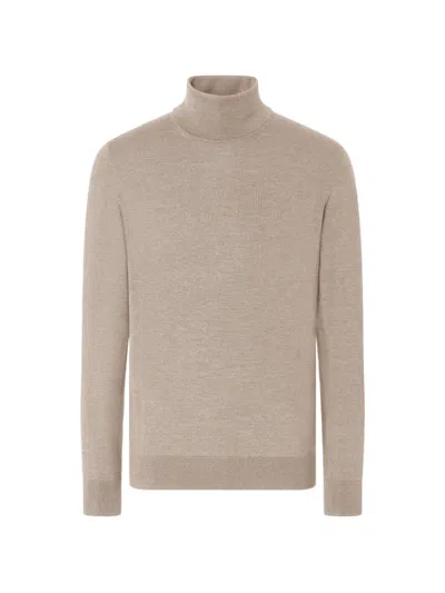 Zegna Cashmere And Silk-blend Turtleneck Sweater In Gray