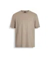 Zegna Light Taupe Oasi Lino T-shirt In Light Taupe
