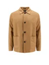 Zegna Linen And Wool Blend Jacket In Brown
