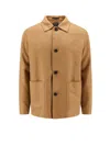 Zegna Linen And Wool Blend Jacket In Brown