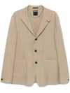 Zegna Linen Jacket With Rear Vent