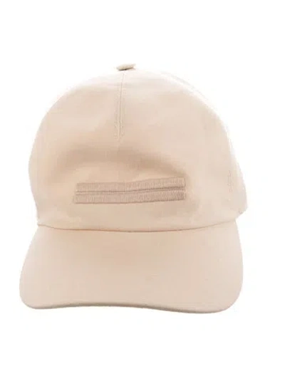 Pre-owned Zegna Linen Baseball Cap In Neutral