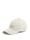 Zegna Oasi Lino Baseball Cap In Gray