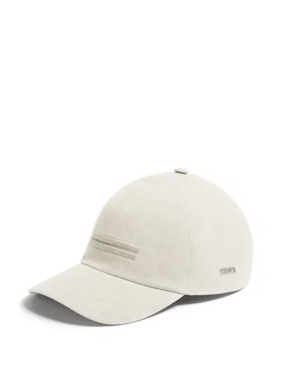 ZEGNA OASI LINO BASEBALL CAP