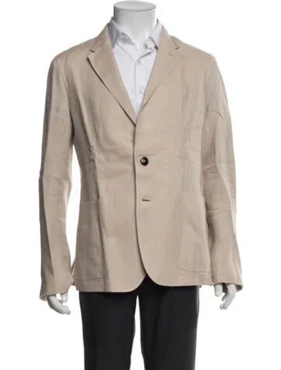 Pre-owned Zegna Linen Blazer In Neutrals