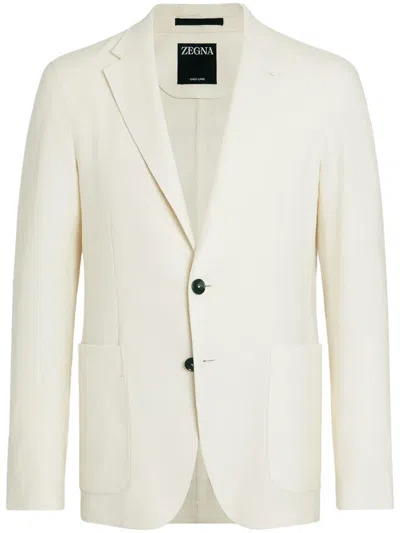 Zegna Oasi Lino Blazer In White