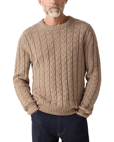 Zegna Linen Cashmere & Silk Crewneck Sweater In Brown