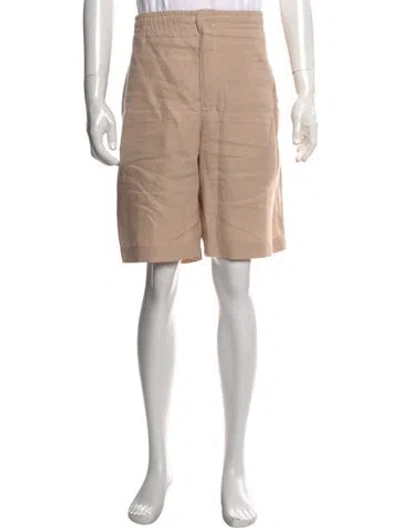 Pre-owned Zegna Linen Chino Shorts In Neutral