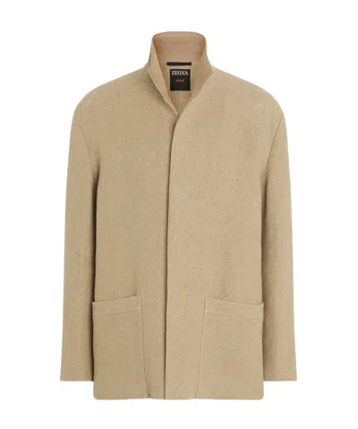 ZEGNA LINEN CHORE JACKET