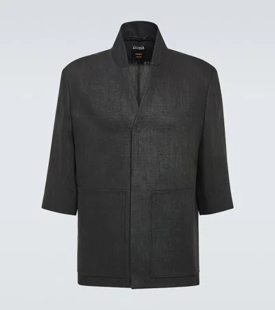 Zegna Oasi Elements Cashmere Jacket In Black