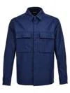 Zegna Linen Jacket Casual Jackets, Parka Blue In Blue
