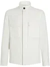 Shop Zegna Oasi Lino Jacket In White