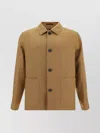 ZEGNA LINEN JACKET WITH COLLAR AND BACK VENT