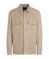 Zegna Surchemise En Oasi Lino In Nude
