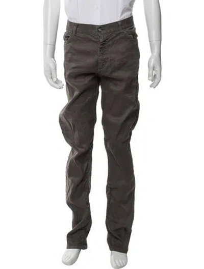 Pre-owned Zegna Linen Pants In Brown