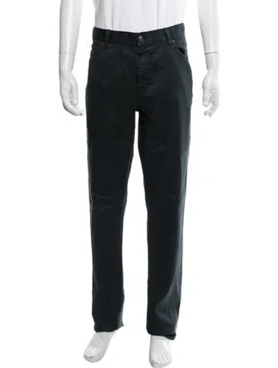 Pre-owned Zegna Linen Pants In Green
