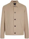 Shop Zegna Oasi Lino Jacket In Neutrals