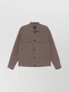 Zegna Linen Shirt With Buttoned Cuffs And Collar In Brown