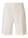 Zegna Shorts Aus Leinen In White