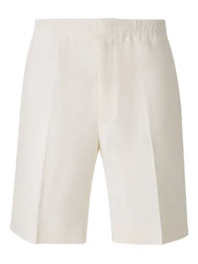 Zegna Shorts Aus Leinen In White