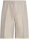 Zegna Light Beige Oasi Lino Shorts