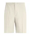 Zegna Oasi Lino Linen Shorts In White