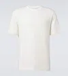 Zegna Crew Neck Linen T-shirt In White