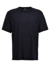 Zegna Luxurious Cotton Silk Blend T-shirt In Blue