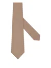 Zegna Linen Tie In Neutral
