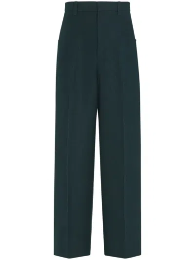 Zegna Oasi Lino Trousers In Blue