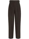 Zegna Stretch Gabardine Denim Jean In Brown