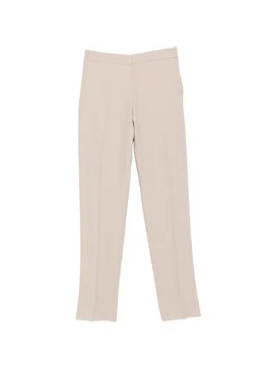 Zegna Linen Trousers In Pink