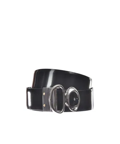Zegna Logo Belt In Black