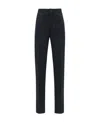 Zegna Logo Casual Pants In Blue
