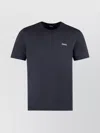Zegna Midnight Crew Neck Cotton T-shirt In Gray