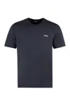 Zegna Crew-neck T-shirt In Cotton In Blue