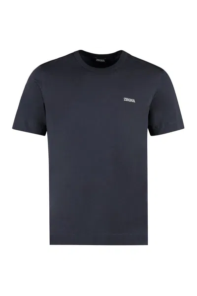 ZEGNA ZEGNA LOGO COTTON T-SHIRT