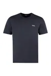 Zegna Midnight Crew Neck Cotton T-shirt In Blue