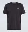 Zegna Midnight Crew Neck Cotton T-shirt In Navy