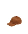 Zegna Logo Detailed Baseball Cap In Brown