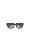 Zegna Lunettes De Soleil En Acétate Bleues In Black