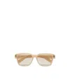 Zegna Square-frame Tinted Sunglasses In Brown